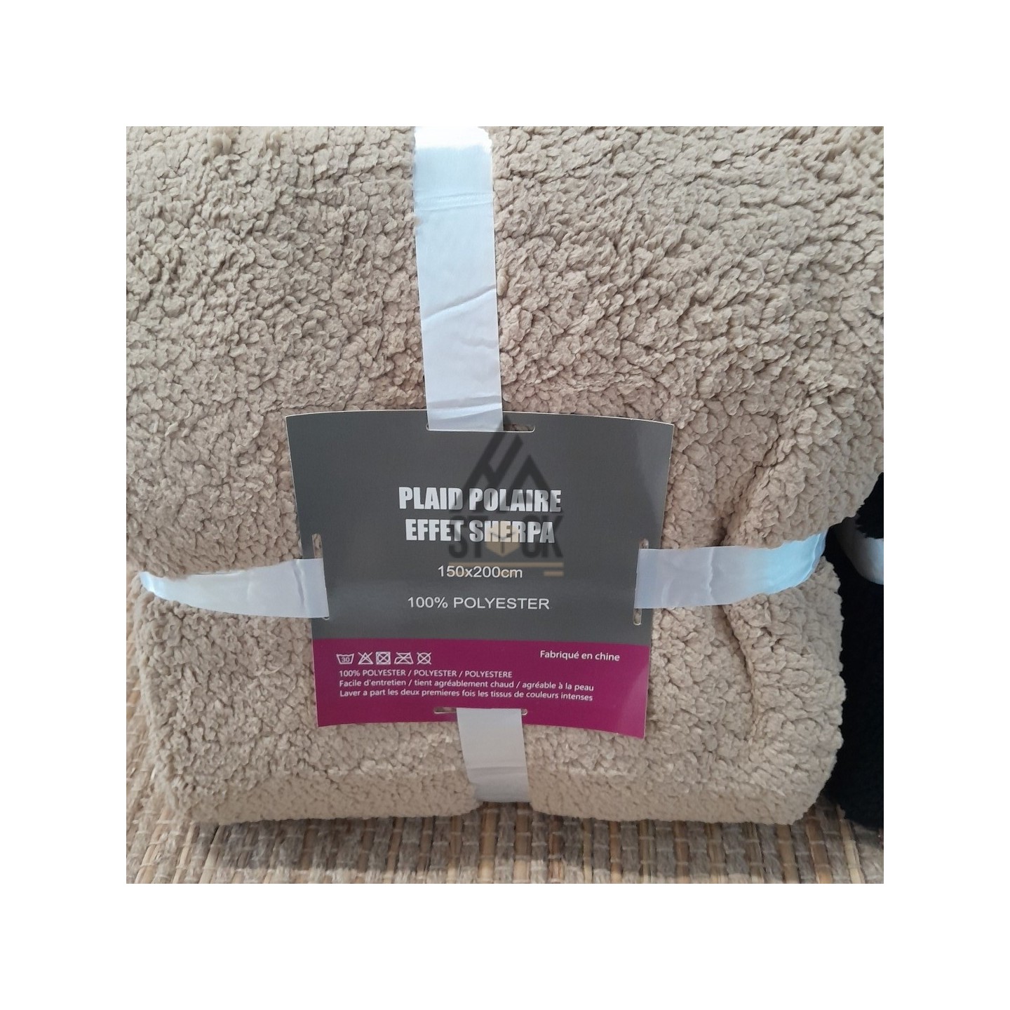 Plaid polaire effet SHERPA - 10 pièces