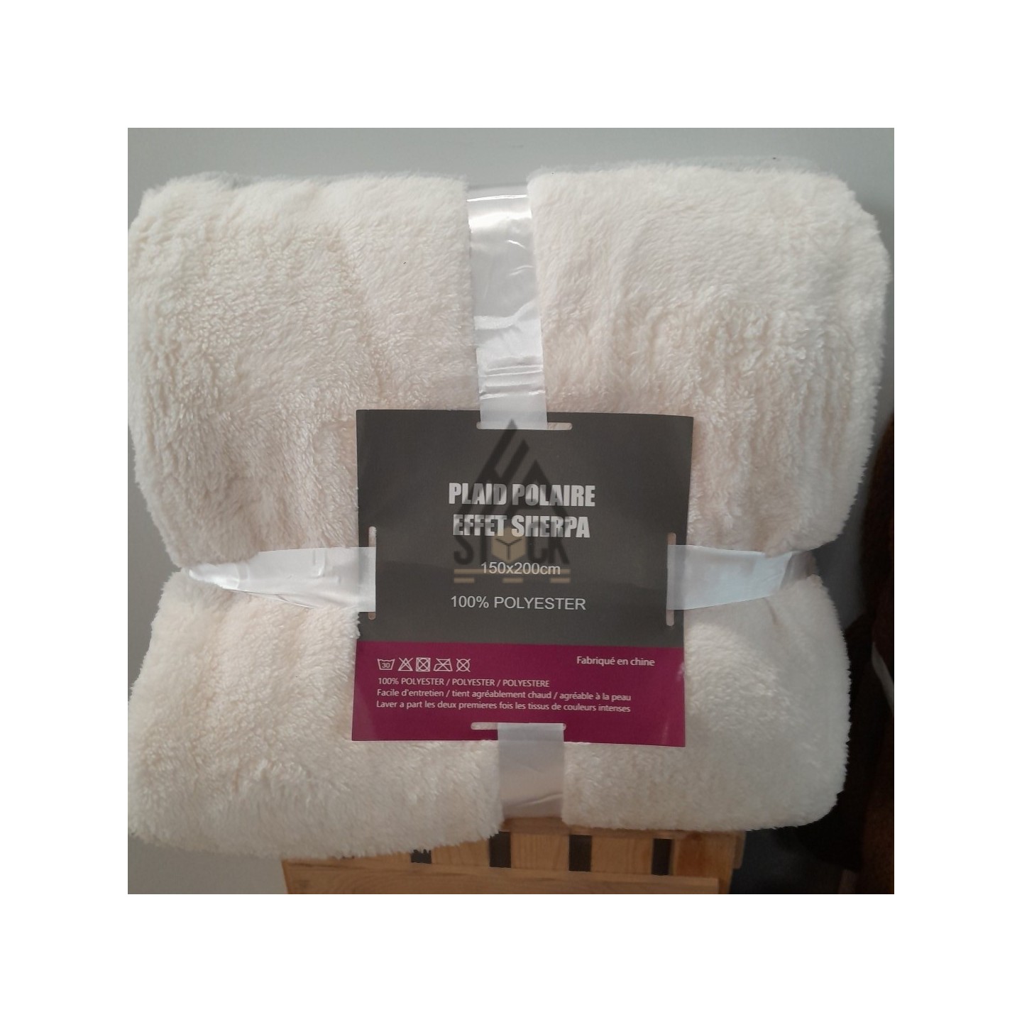 Plaid polaire effet SHERPA - 10 pièces