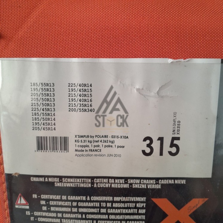 Chaine a neige - X10 - 6 pièces