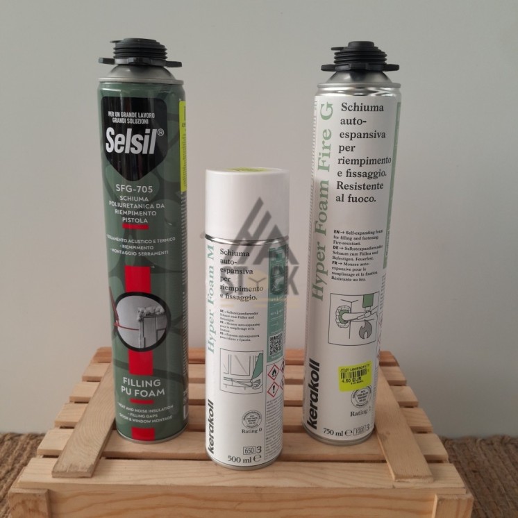 Mousse expansive - 23 pièces