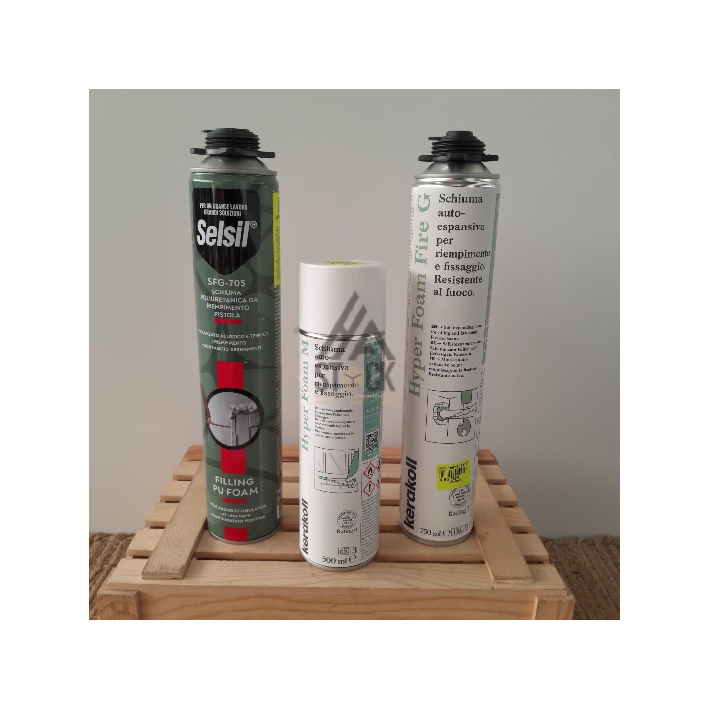 Mousse expansive - 23 pièces