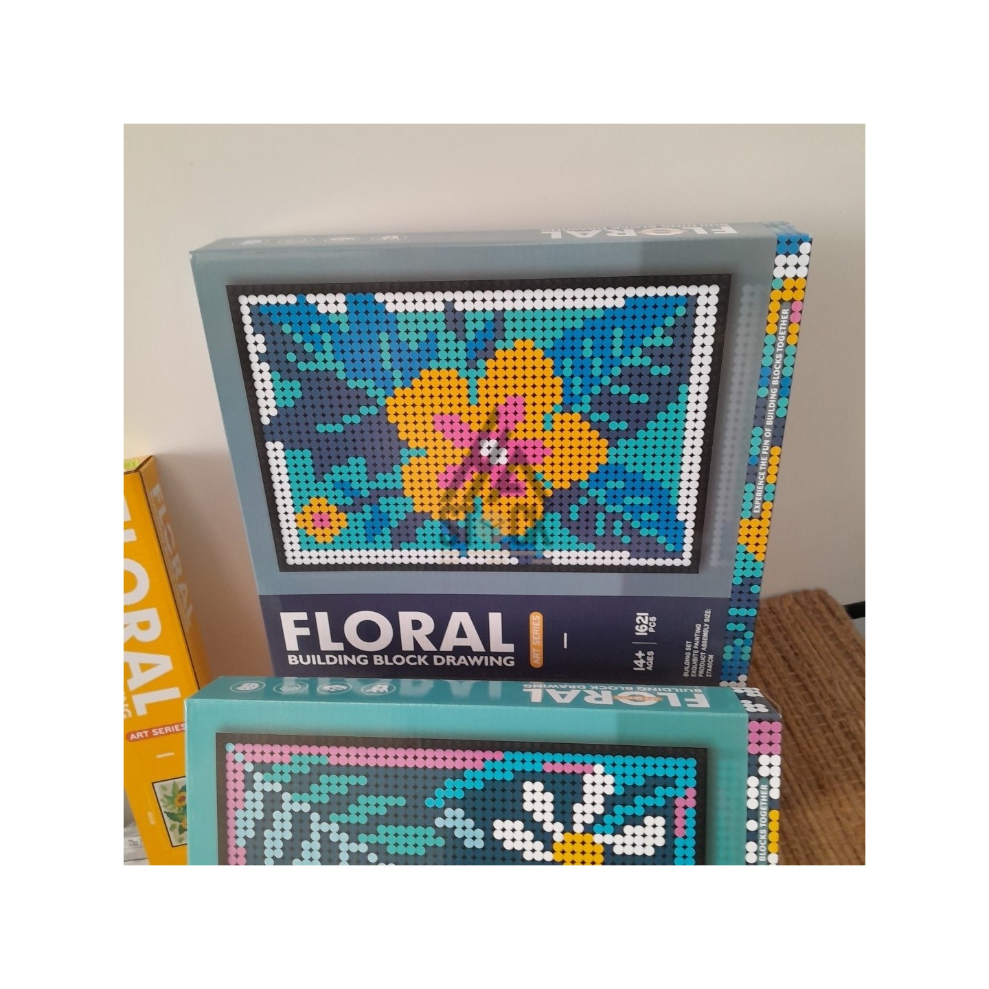 FLORAL BUILDING BLOCK DRAWING - 14 pièces