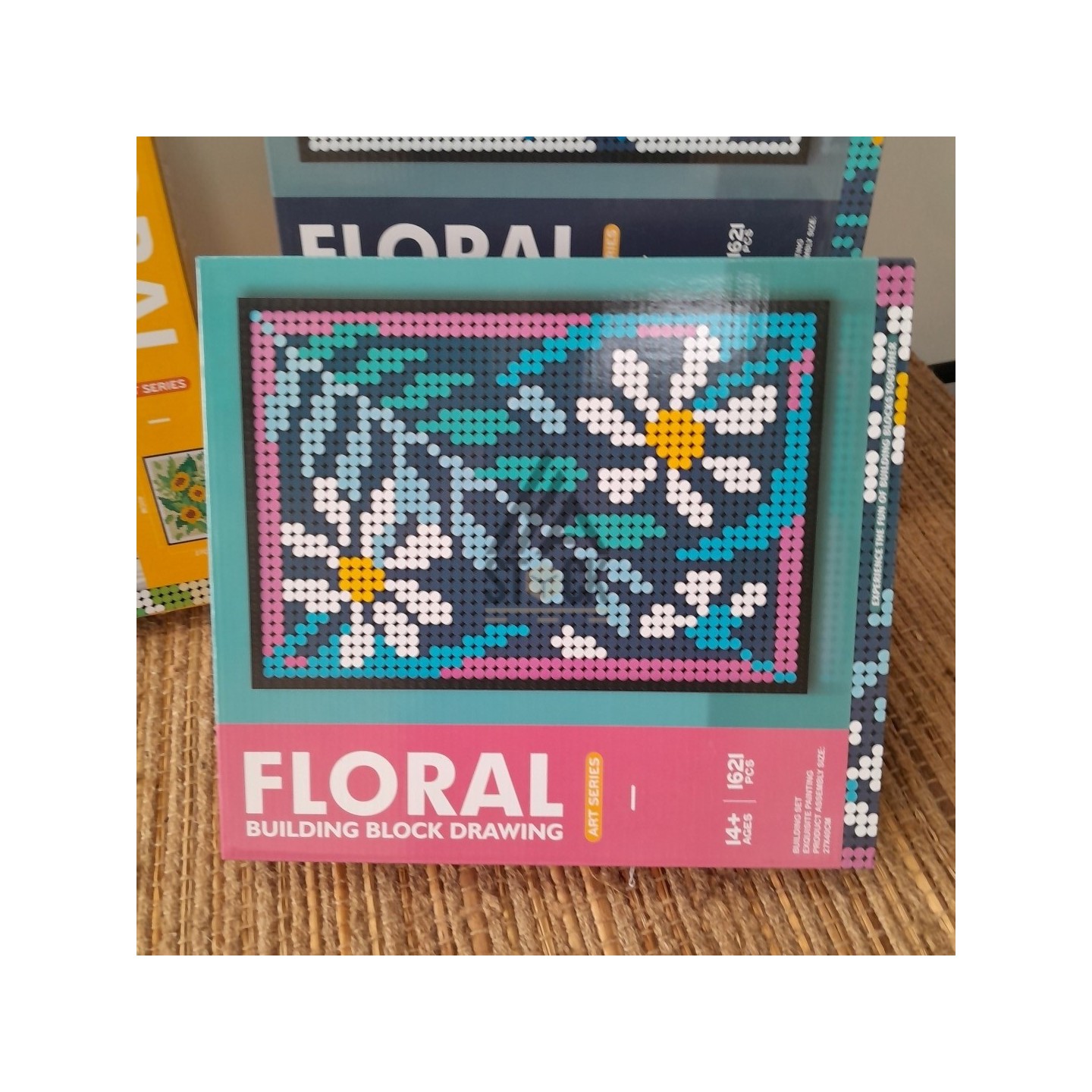 FLORAL BUILDING BLOCK DRAWING - 14 pièces