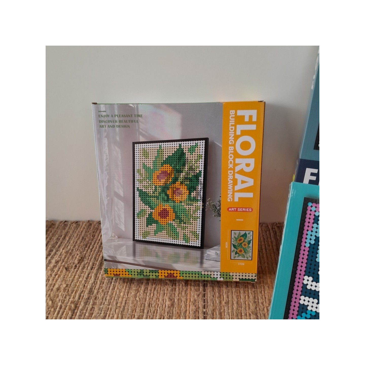 FLORAL BUILDING BLOCK DRAWING - 14 pièces