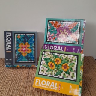 FLORAL BUILDING BLOCK DRAWING - 14 pièces