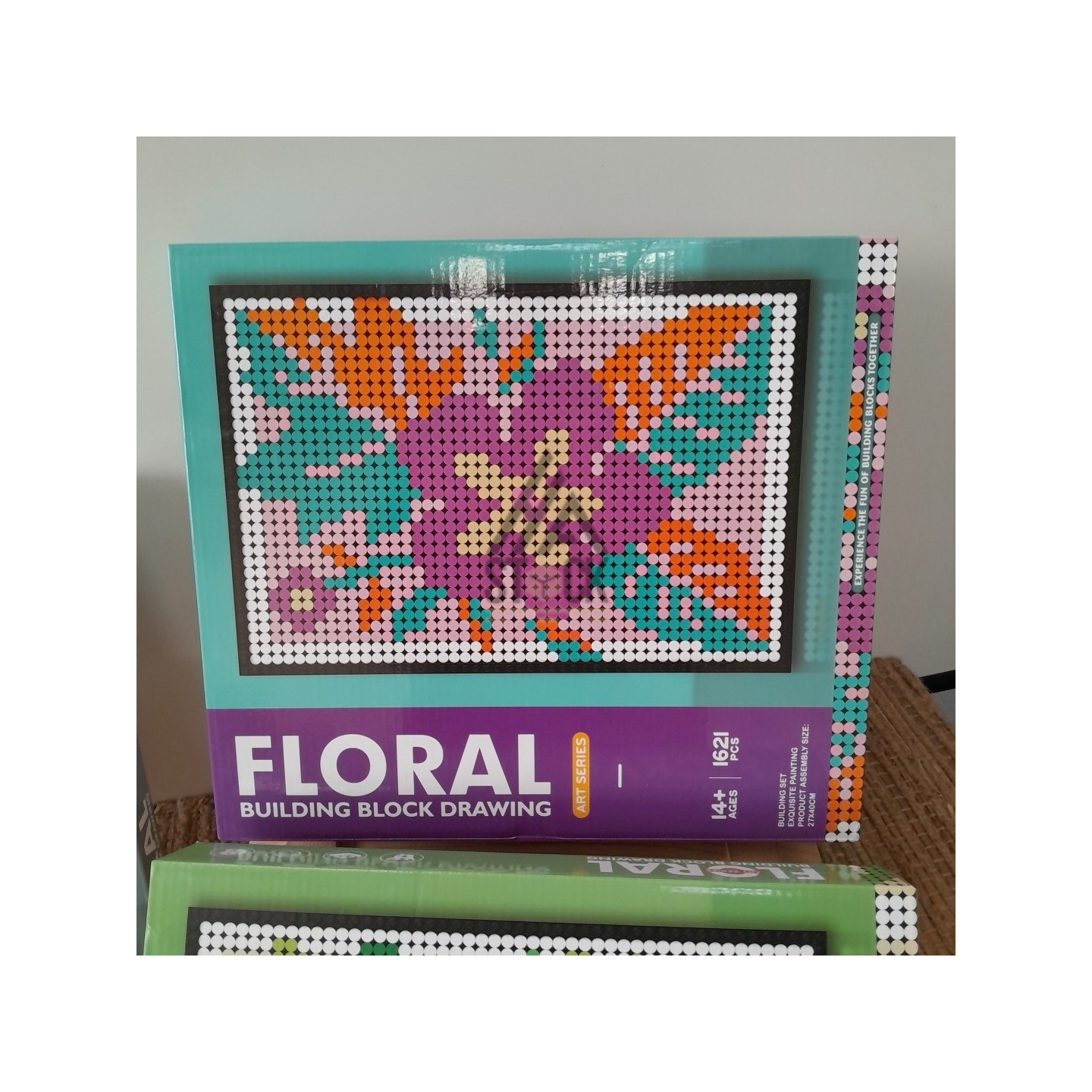 FLORAL BUILDING BLOCK DRAWING - 14 pièces