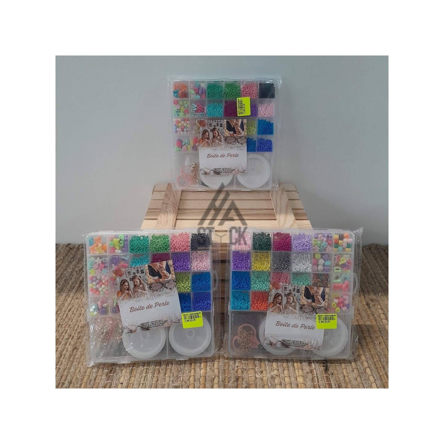 Boite de perles - 23 pièces