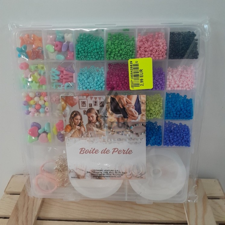 Boite de perles - 23 pièces