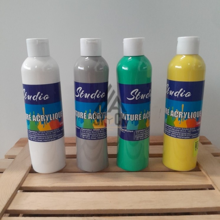 Tube peinture acrylique - 80 pièces