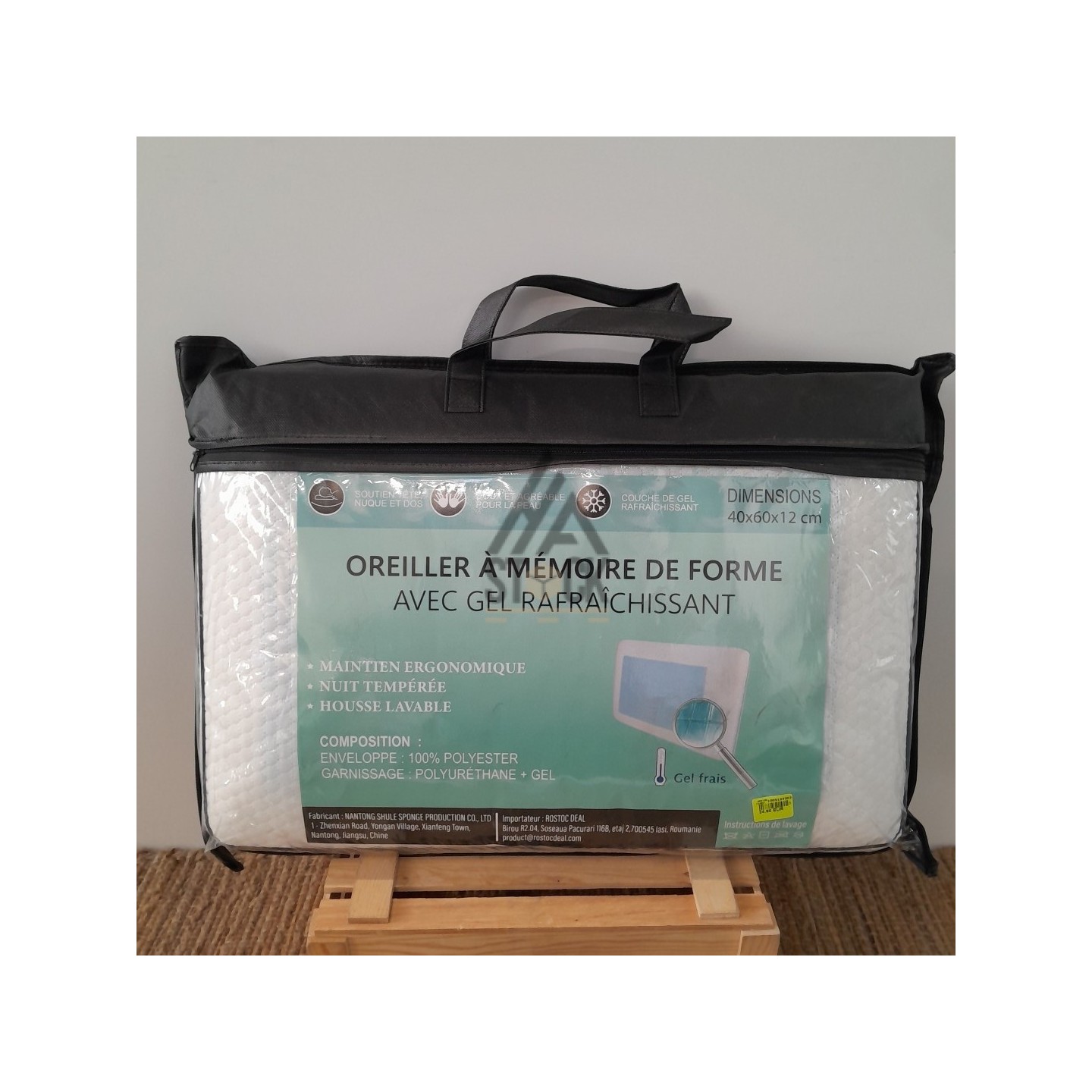 Oreiller a mémoire de forme  - 9 pièces