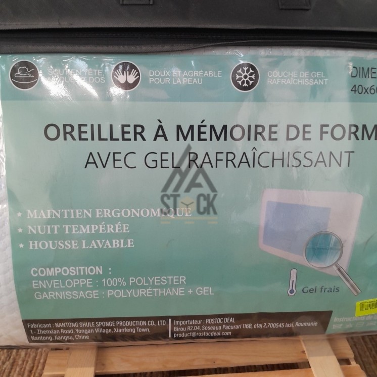 Oreiller a mémoire de forme  - 9 pièces