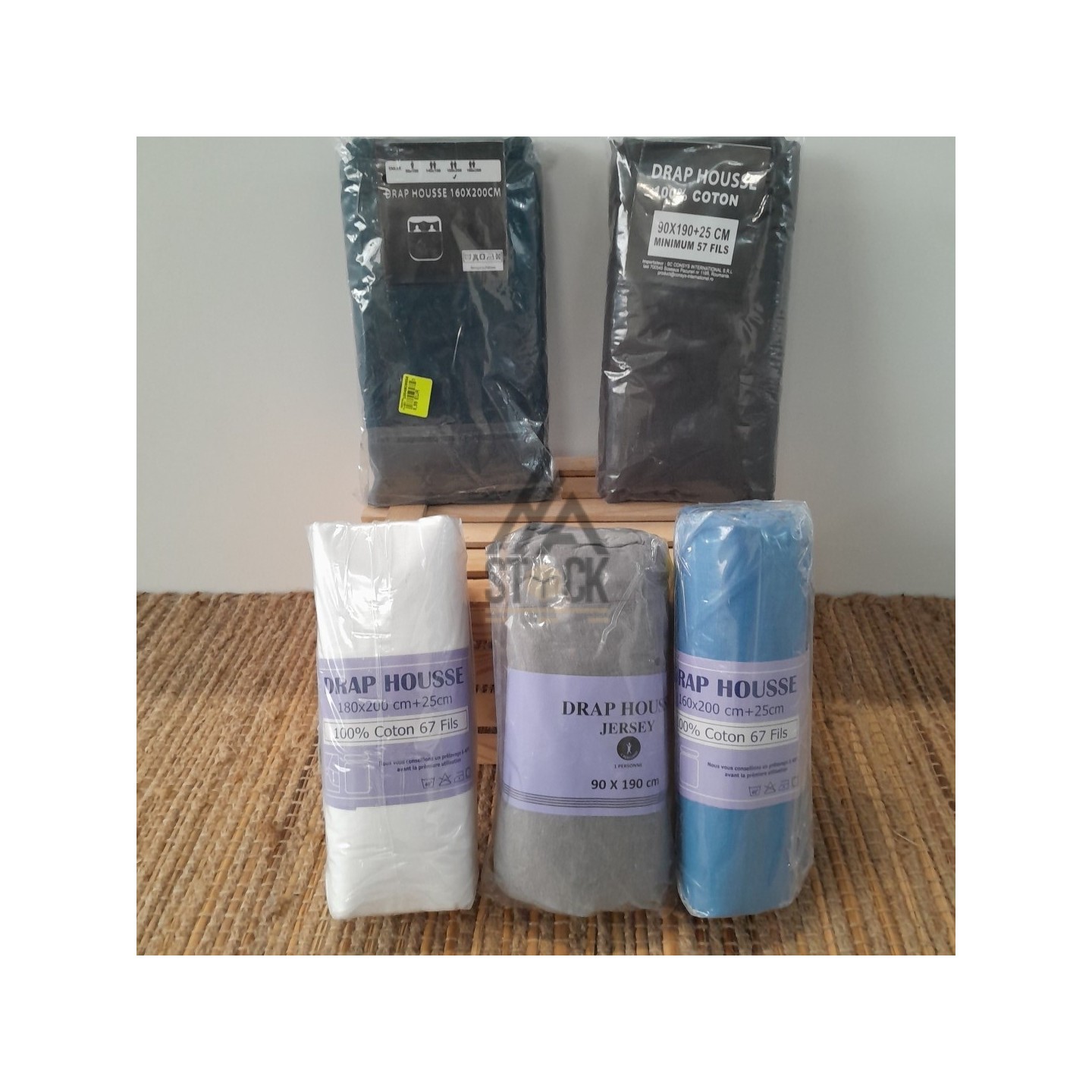 Drap housse - 30 pièces