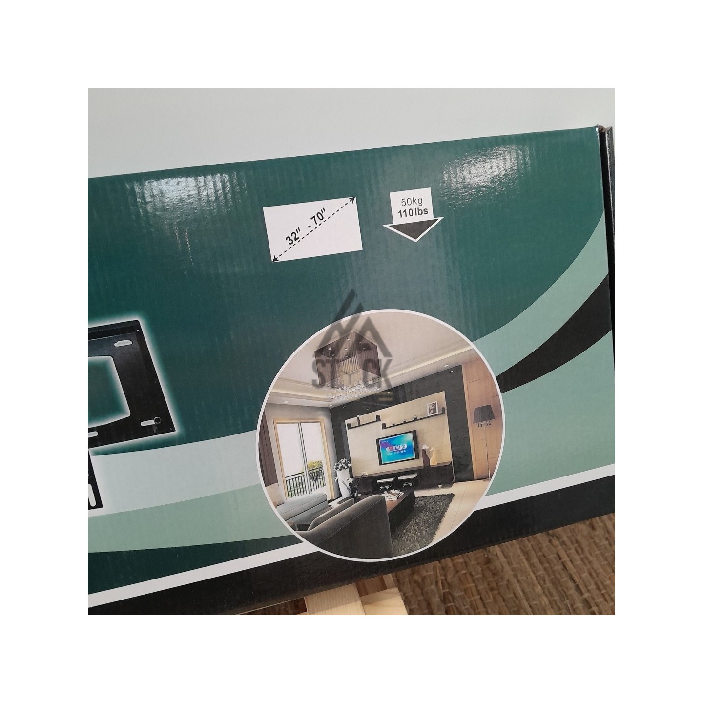 Support mural fixe universel TV - 8 pièces