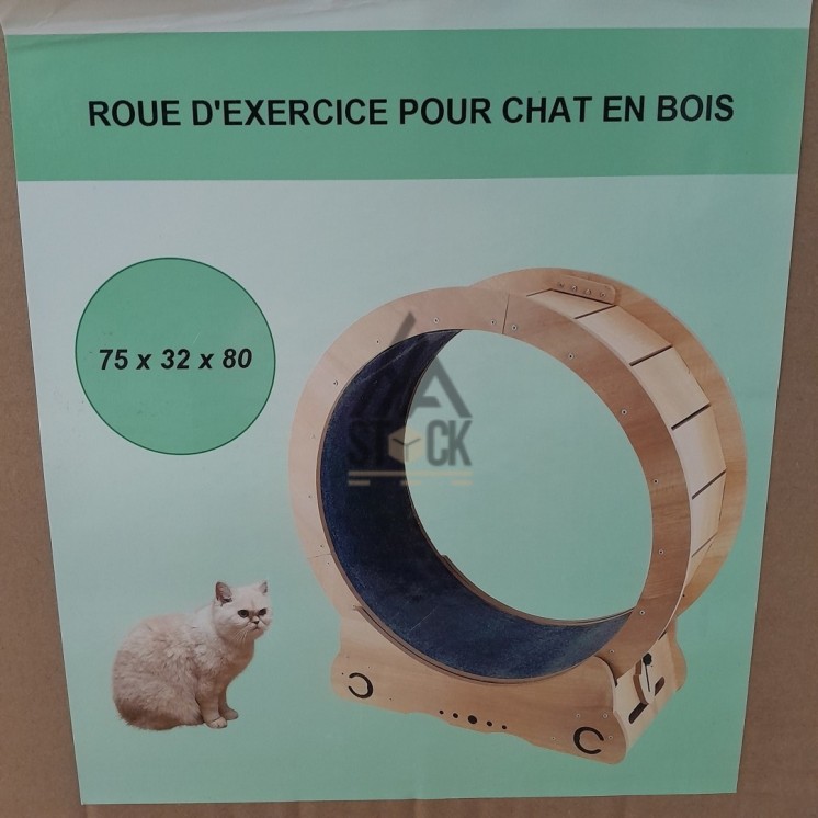 Roue d'exercice pour chat - 2 pièces