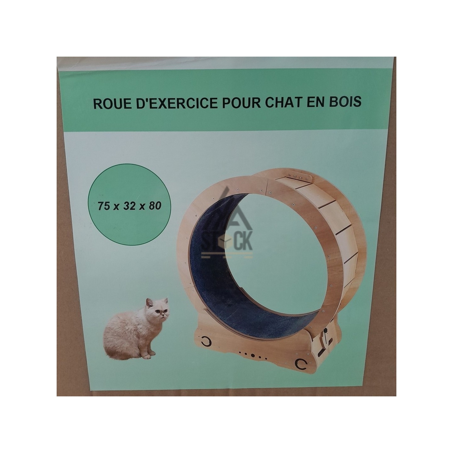 Roue d'exercice pour chat - 2 pièces
