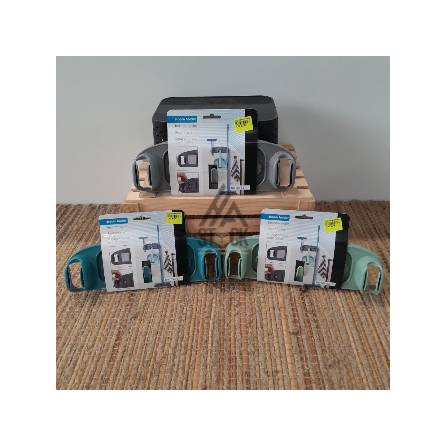 Support mural pour balais - 55 pièces