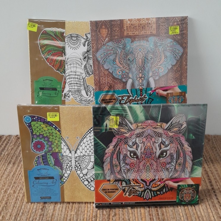 Toile Diamond painting & peinture - 35 pièces