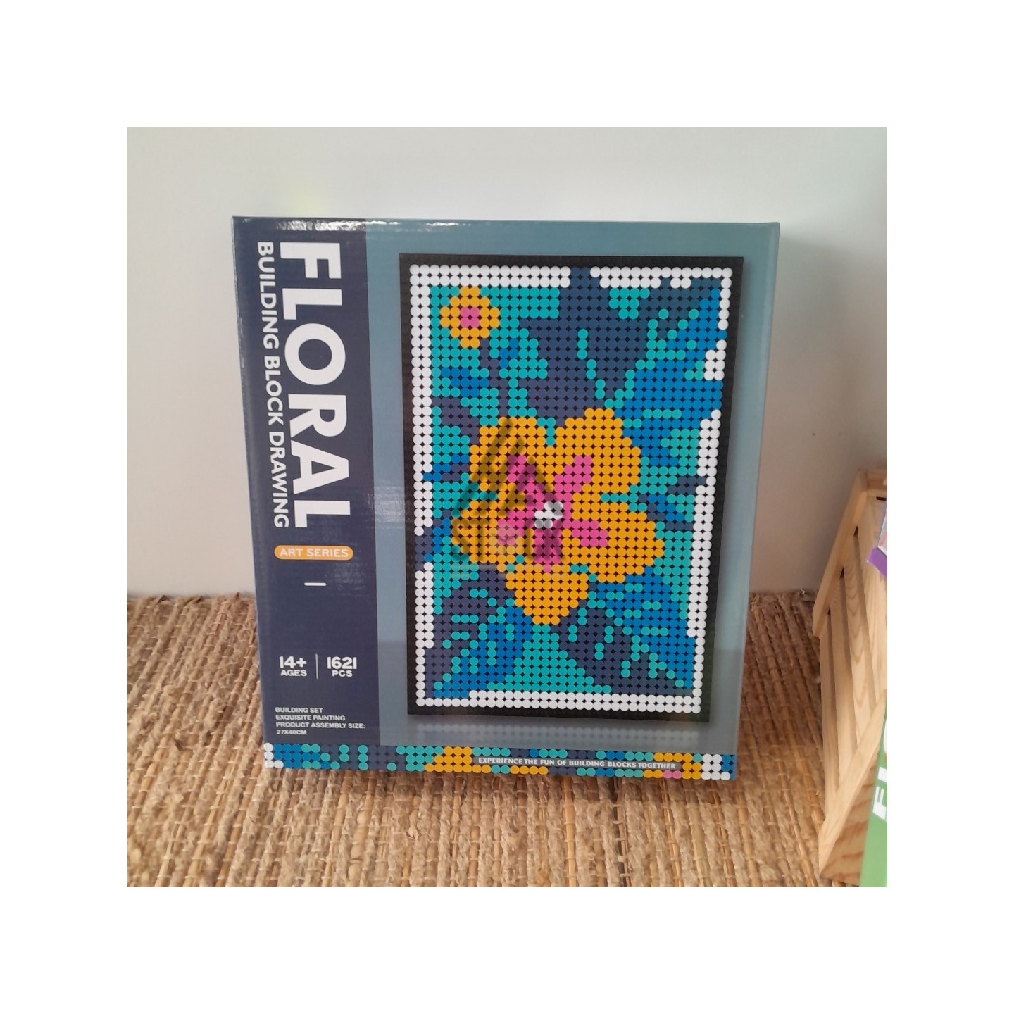 FLORAL BUILDING BLOCK DRAWING - 17 pièces