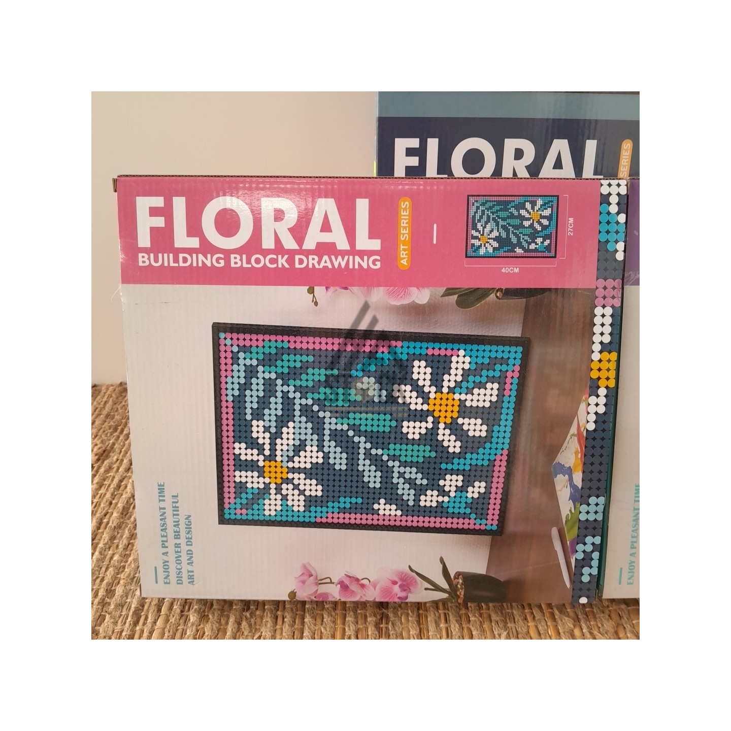 FLORAL BUILDING BLOCK DRAWING - 17 pièces