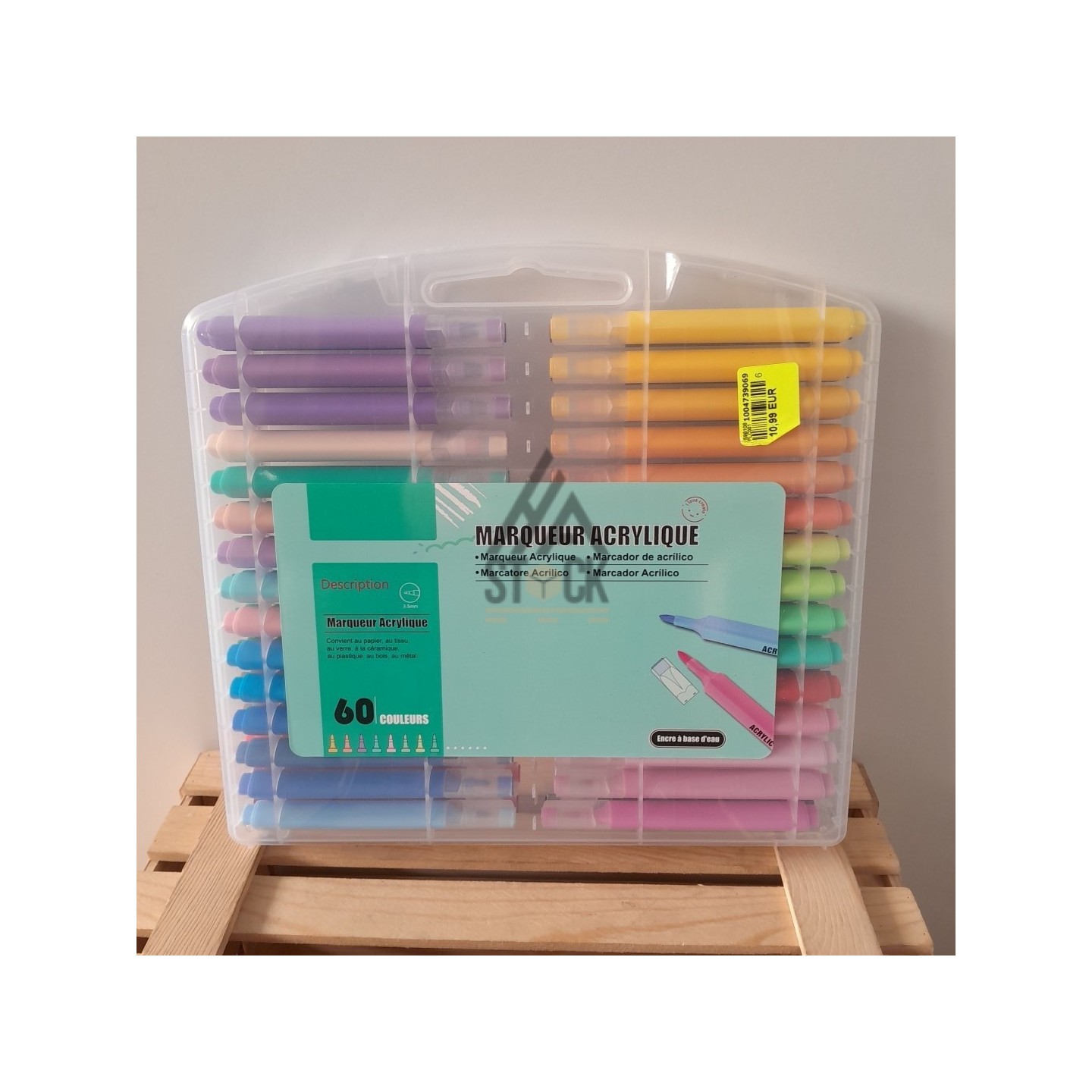 Boite de marqueur acrylique - 15 pièces