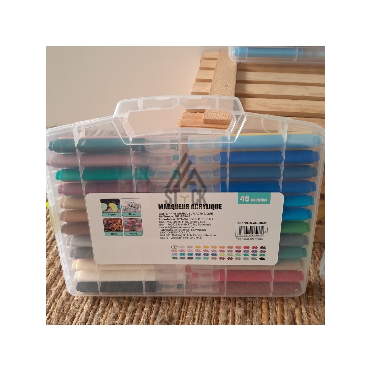 Boite de marqueur acrylique - 15 pièces