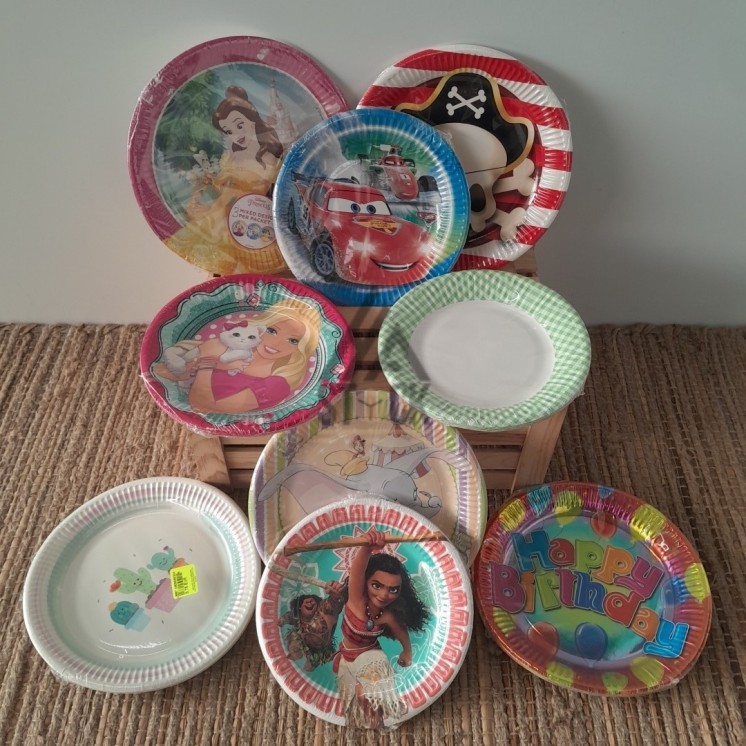 Assiette jetable - 100 paquets