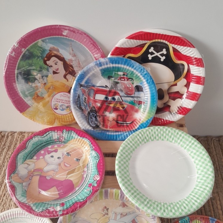 Assiette jetable - 100 paquets