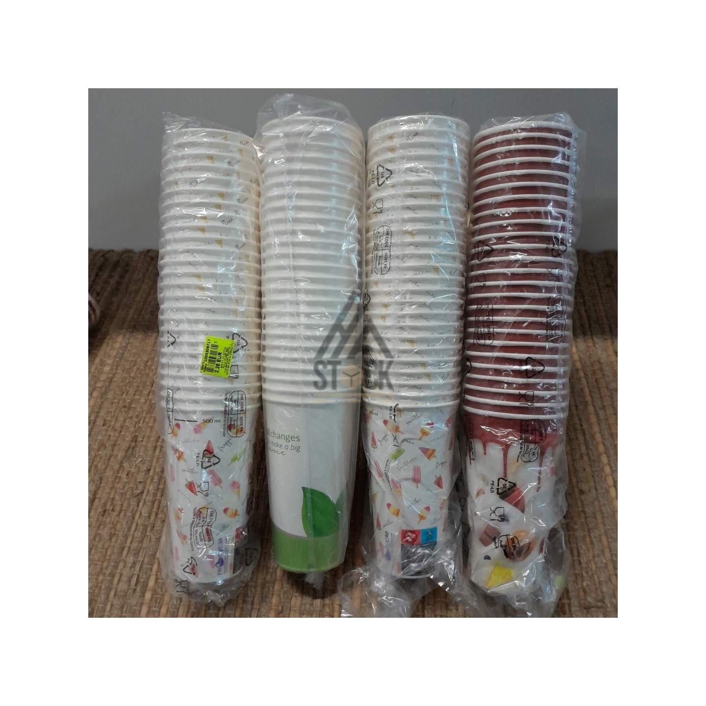 Paquet gobelet en carton - 50 paquets