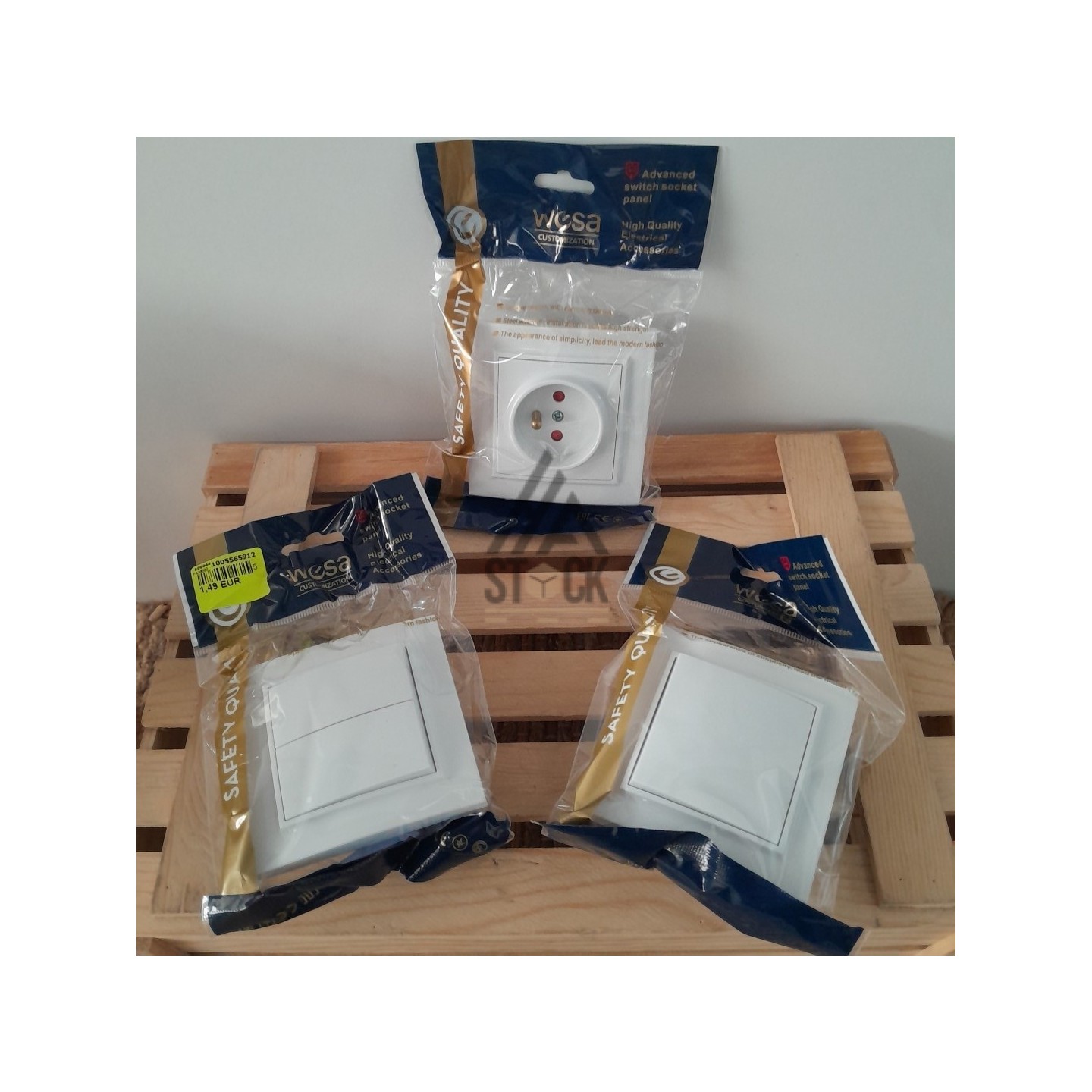 Interrupteur et prise - 200 pièces