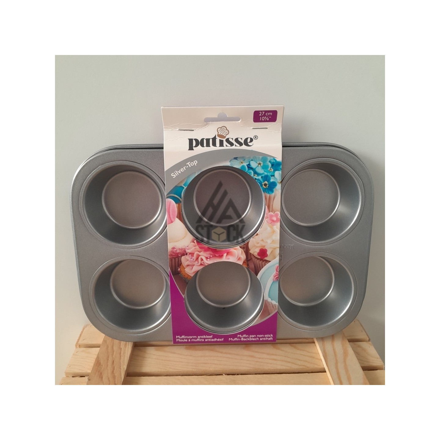 Moule a muffins antiadhésif - 20 pièces