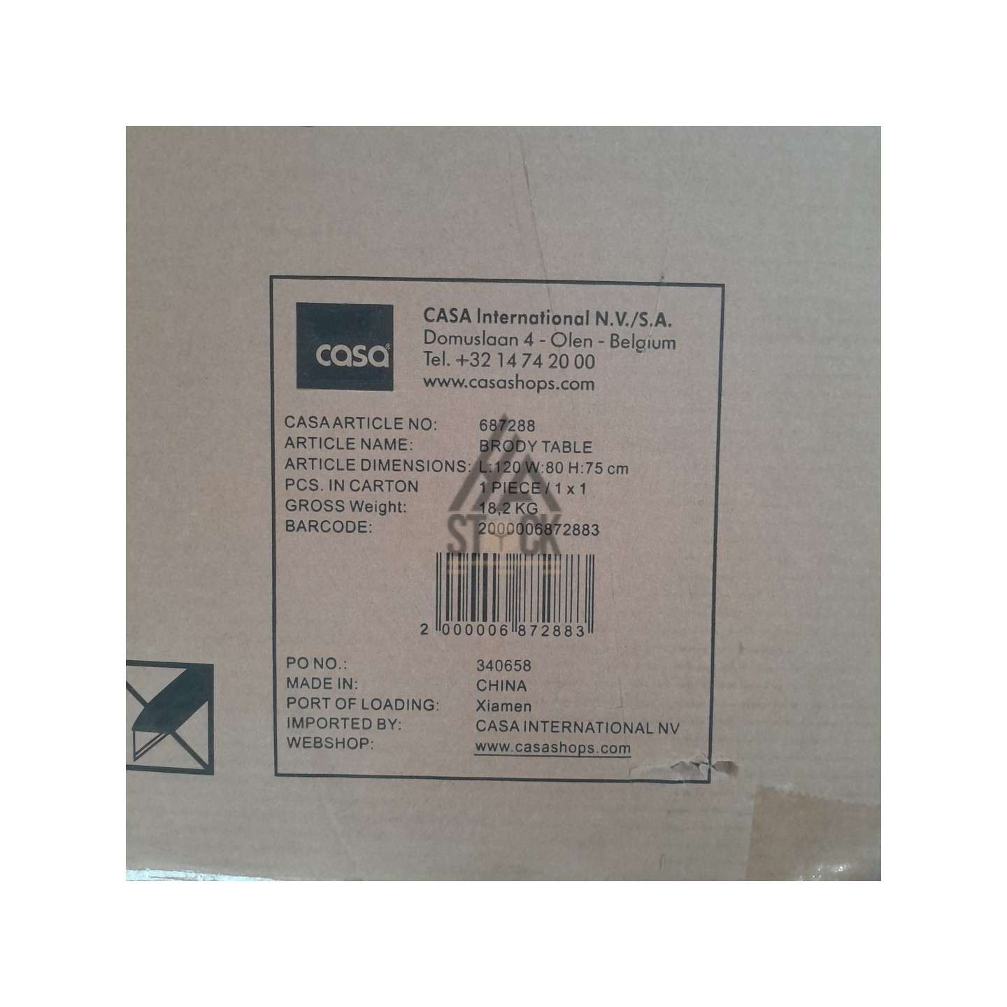 TABLE CASA - 2 pièces