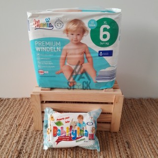 Couche + lingette BEBE  - 70 paquets