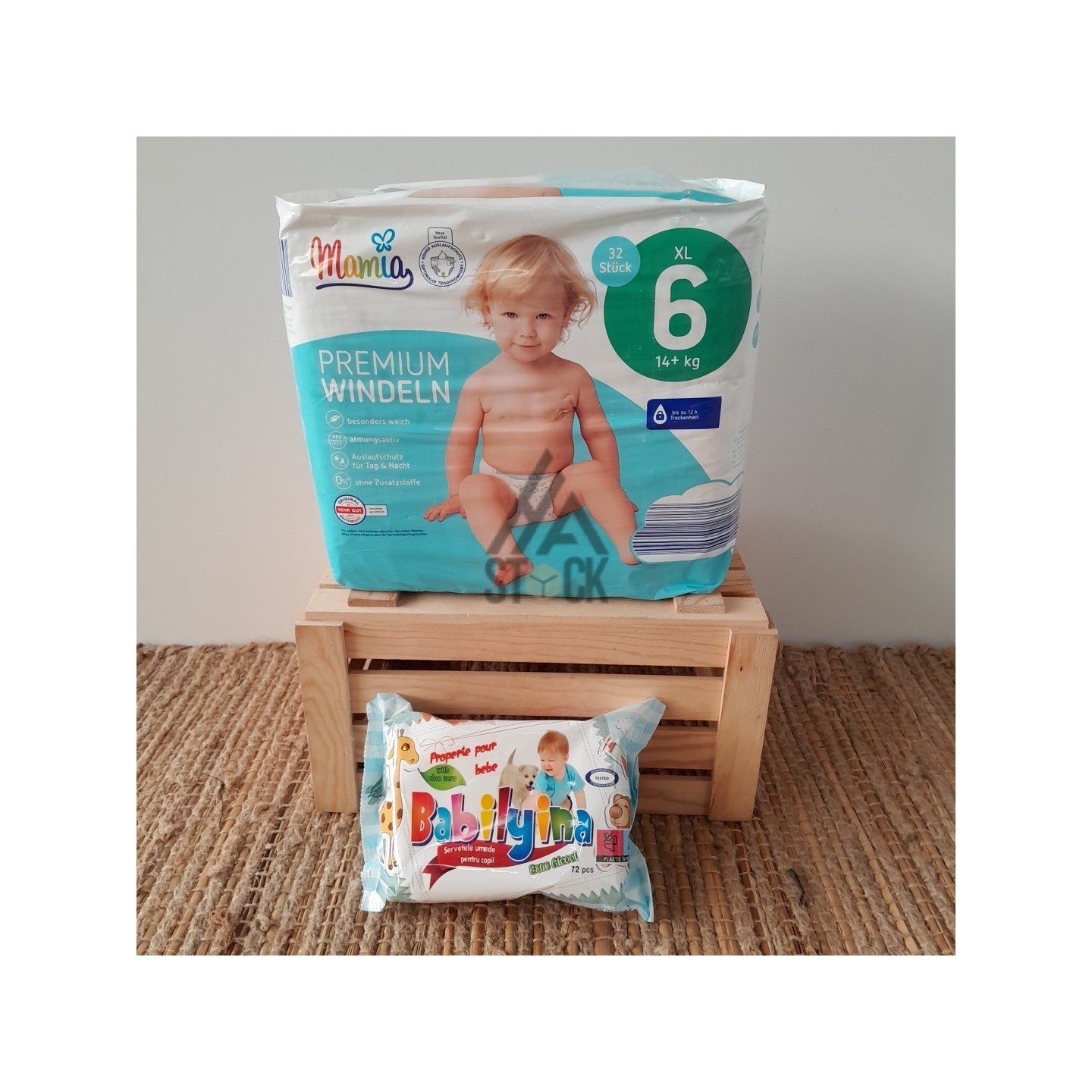 Couche + lingette BEBE  - 70 paquets