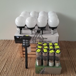 Lampe solaire de jardin - 75 pièces