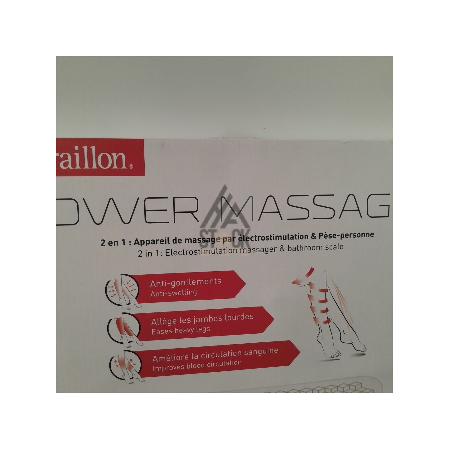 Pèse-personne & appareil de massage - 4 pièces