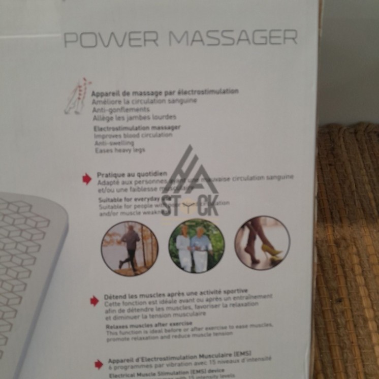 Pèse-personne & appareil de massage - 4 pièces