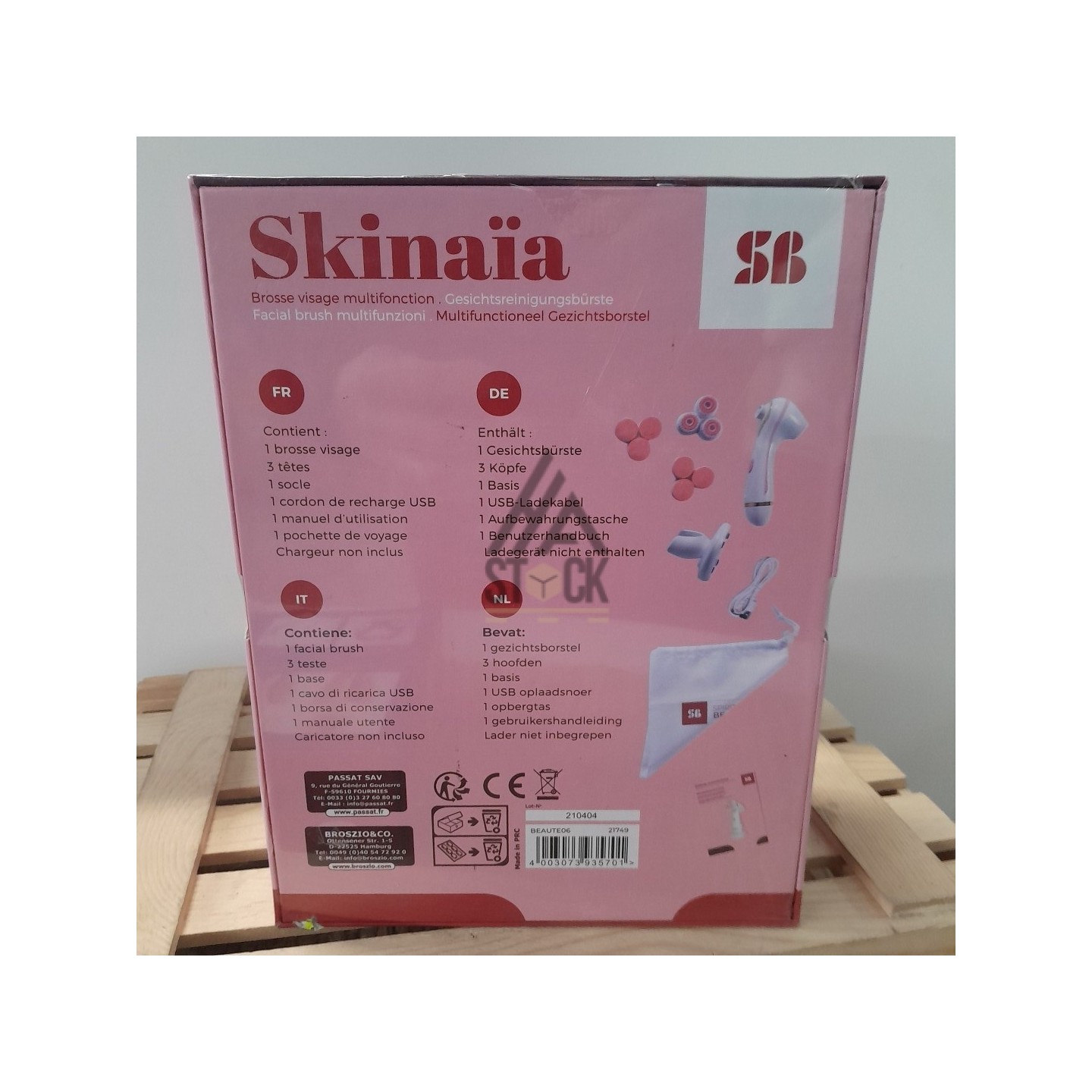 Appareil masseur & Brosse visage - 13 pièces