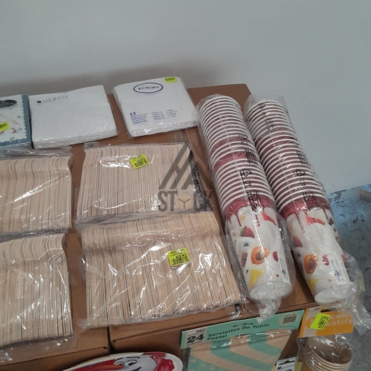 VAISSELLE JETABLE - 300 pièces