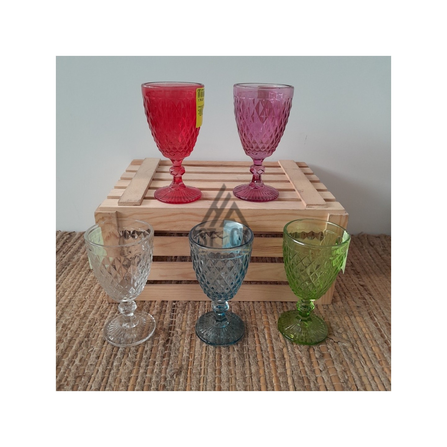 Verre couleur - 55 pièces