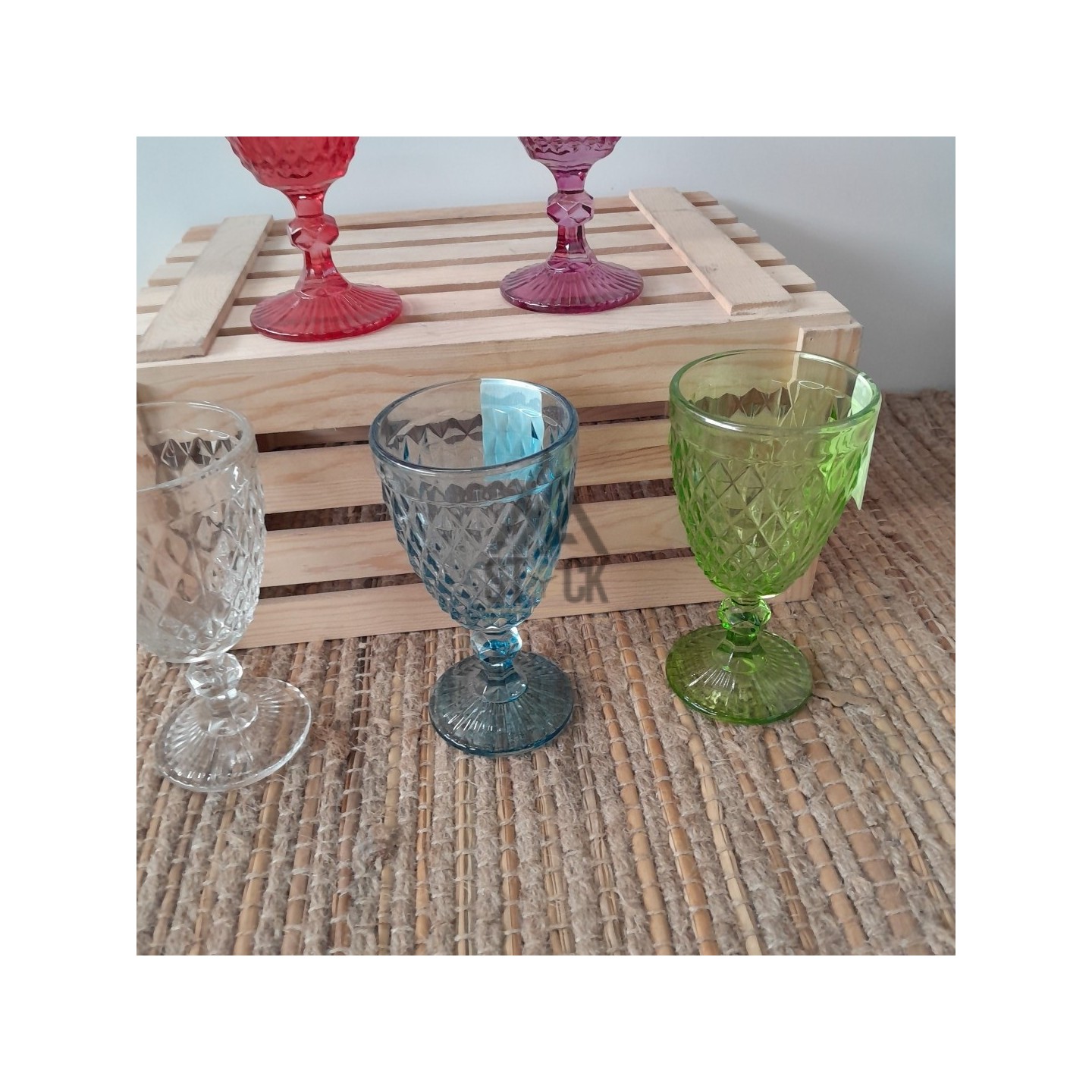 Verre couleur - 55 pièces