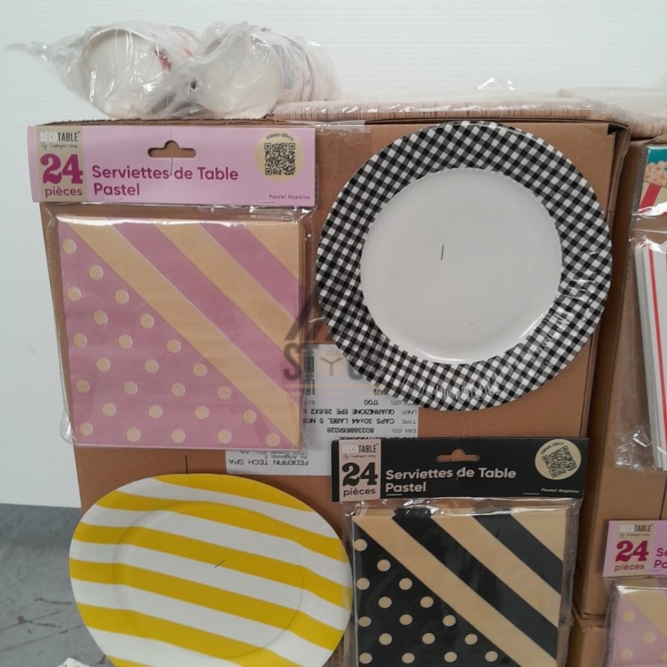 VAISSELLE JETABLE - 300 pièces