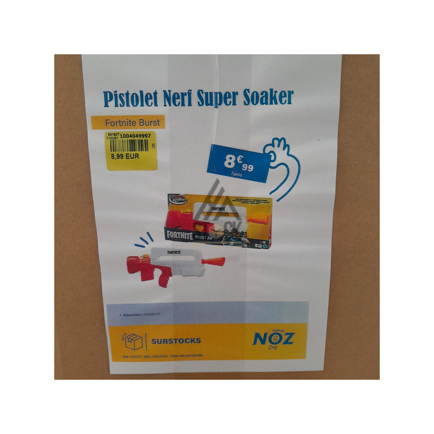 Pistolet NERF - 8 pièces