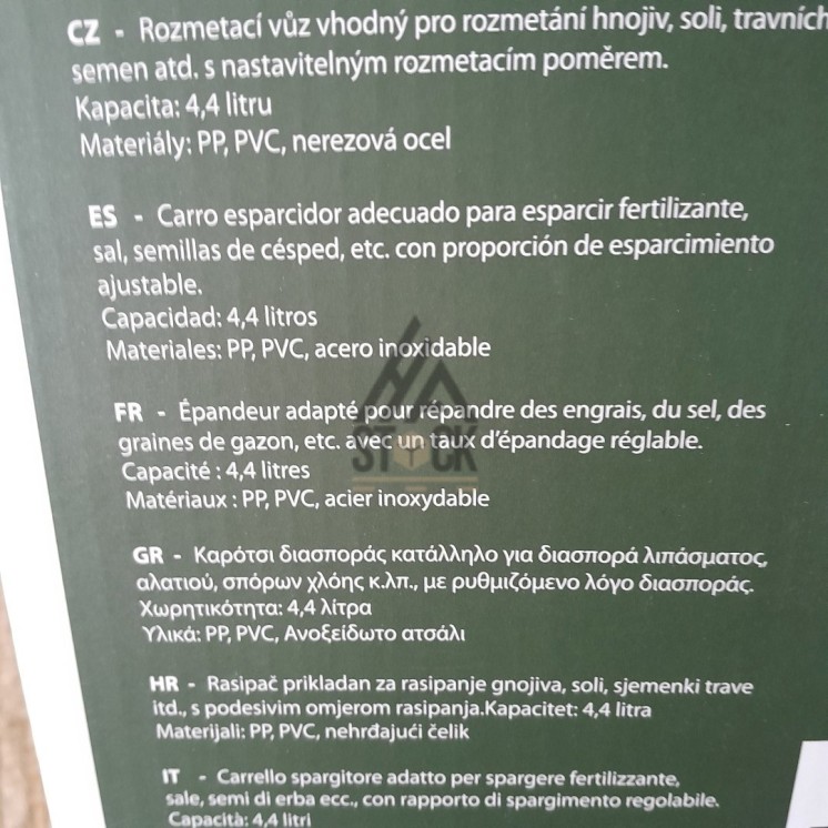 Épandeur - GARDEN TOUCH - 12 pièces