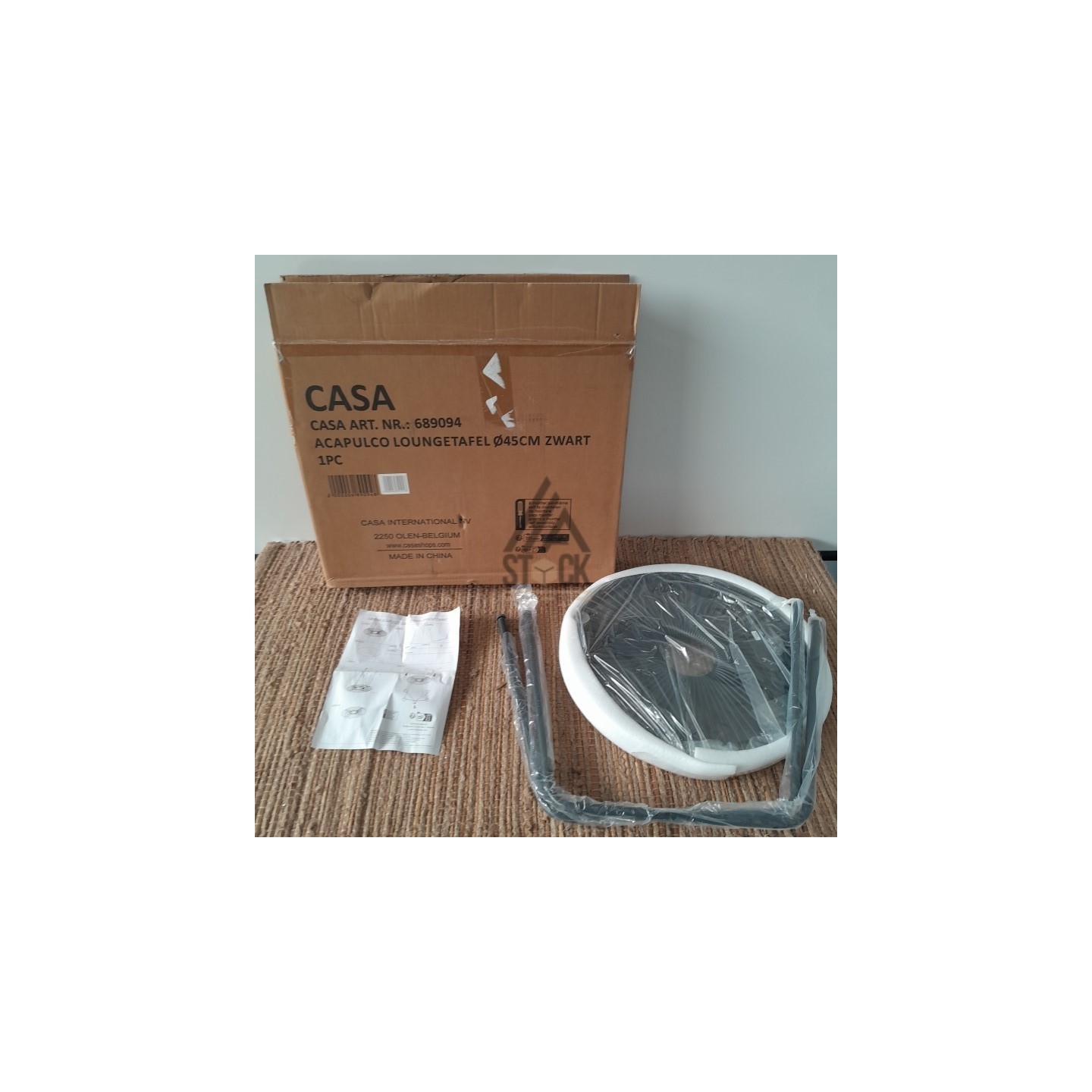 Table basse en verre CASA - 4 pièces