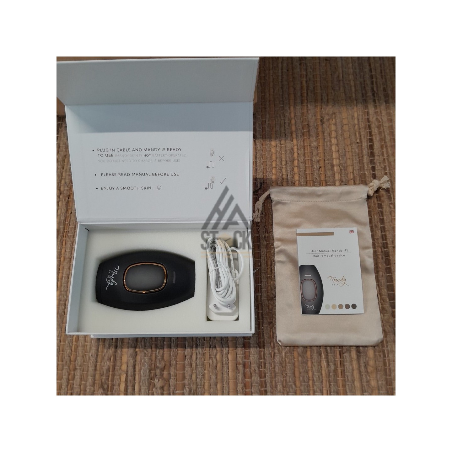 Épilateur lumière pulsée - MANDY SKIN - 4 pièces