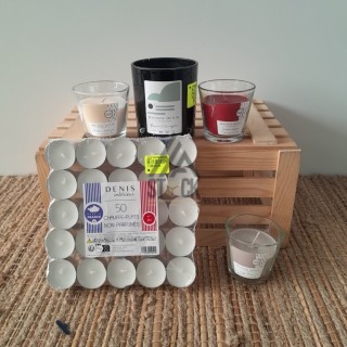 Bougie parfumée - MAISON DENIS - 50 pièces