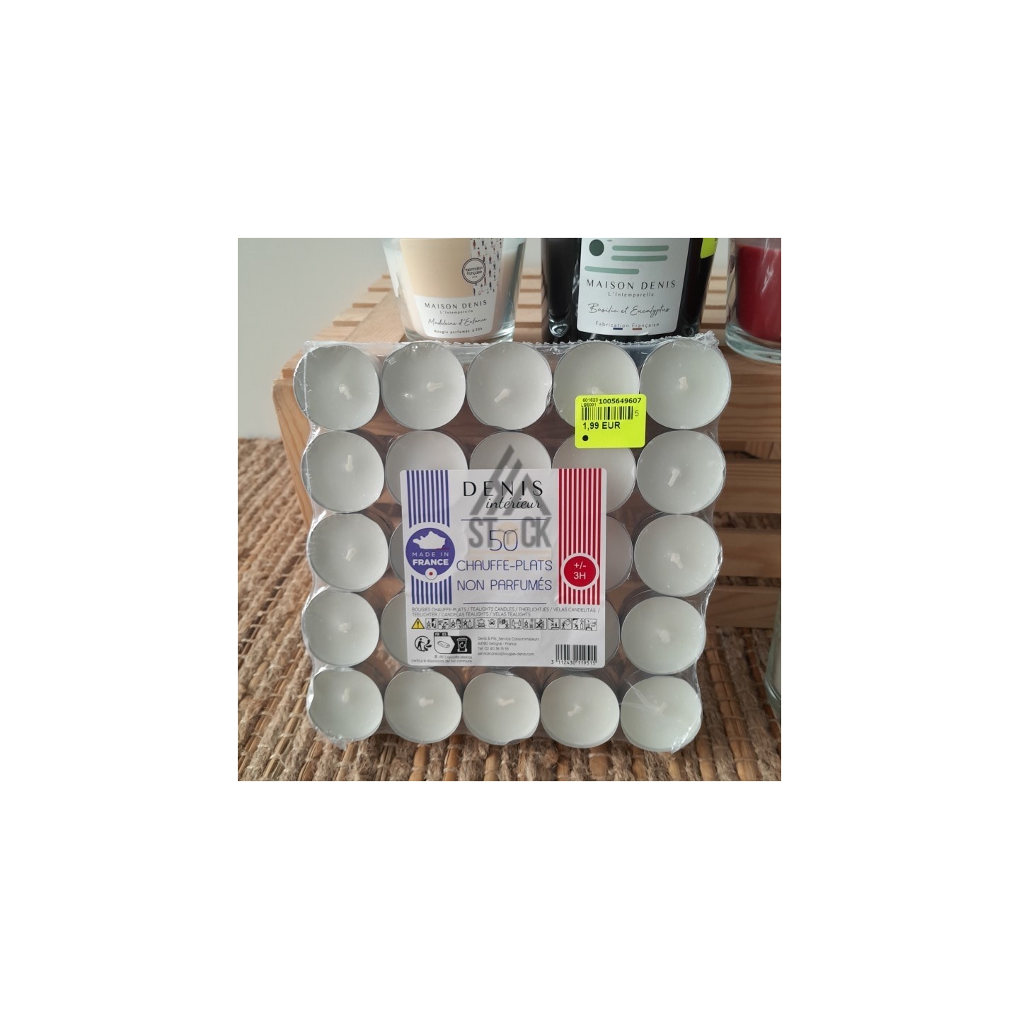 Bougie parfumée - MAISON DENIS - 50 pièces