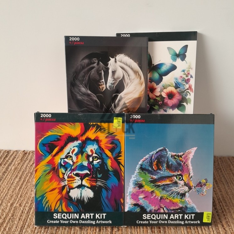 SEQUIN ART KIT - 25 pièces