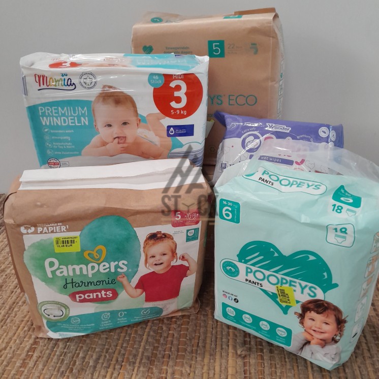 Couche + lingette BEBE  - 64 paquets