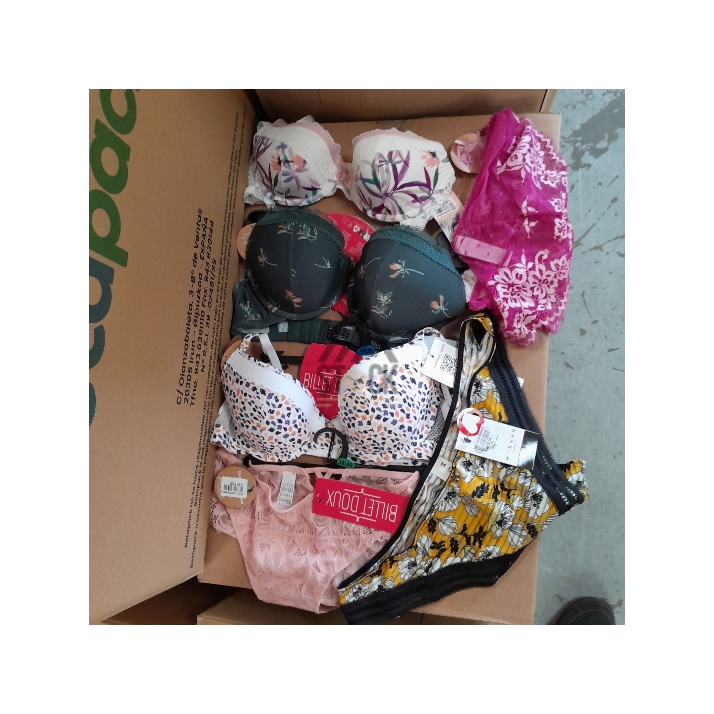 SOUS VETEMENTS DE MARQUE - 50 pièces